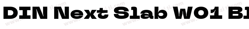 DIN Next Slab W01 Black字体转换